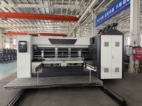 Mesin Cetak Slotter Die-cutter Karton 3 Warna Otomatis Penuh, Penjualan Langsung Pabrik