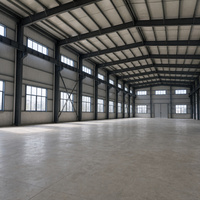 Bâtiment d'entrepôt préfabriqué moderne à grande portée pour une logistique et une distribution efficaces