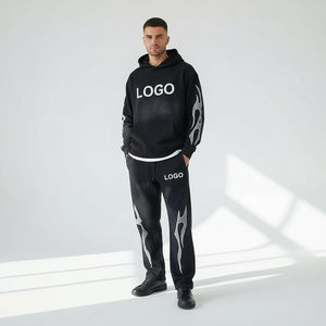 Sweat-shirt à capuche pour homme de haute qualité, 100% coton, personnalisé, imperméable et respirant, vêtements de sport - Product Image 2