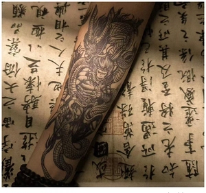 Adesivo del tatuaggio Wukong <span class=keywords><strong>mito</strong></span> nero per sport e intrattenimento - Product Image 2
