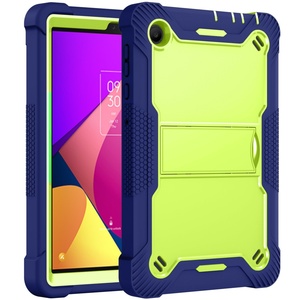 Coques de tablette robustes et résistantes pour T Mobile TCL Tab 8 LE 8 pouces, compatibles avec les enfants, avec béquille, antichoc, en silicone de luxe - Product Image 2