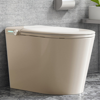S009 Toilette intelligente en céramique à chasse automatique par siphon, avec télécommande et évacuation en S-trap