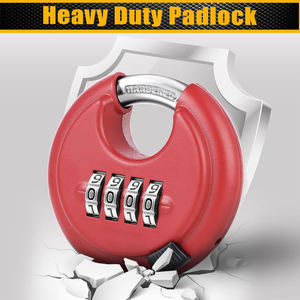 महत्वाकांक्षा 4 अंकों के संयोजन लॉक डिस्क पैडलॉक के साथ बाहरी गेट शेड स्टोरेज यूनिट के लिए आउटडोर कॉम्बो लॉक डिस्क पैडलॉक - Product Image 2