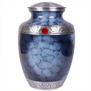 Urnes funéraires élégantes, modernes et classiques, en métal, faites à la main, pour les cendres humaines et animales, cadeau pour mariage et crémation funéraire - Product Image 1