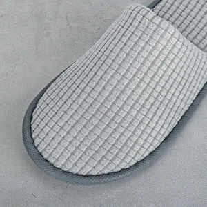 SPA Guest pantofole riutilizzabili in pile polare Unisex pantofole Spa per camera d'albergo festa di nozze viaggio - Product Image 4