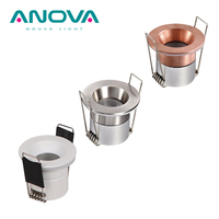 Mini Downlight Aluminium acier inoxydable fixe Deep anti-éblouissement Rond 1W IP65 Encastré LED Spot Light