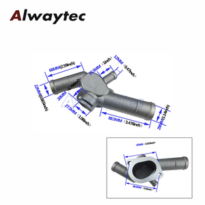 Boîtier <span class=keywords><strong>de</strong></span> thermostat en alliage d'aluminium, bride <span class=keywords><strong>de</strong></span> tuyau <span class=keywords><strong>de</strong></span> <span class=keywords><strong>liquide</strong></span> <span class=keywords><strong>de</strong></span> <span class=keywords><strong>refroidissement</strong></span>, radiateur pour VW <span class=keywords><strong>Golf</strong></span> Jetta 2.0 L4 99-06 06A 121 133D 06A121133D - Product Image 2