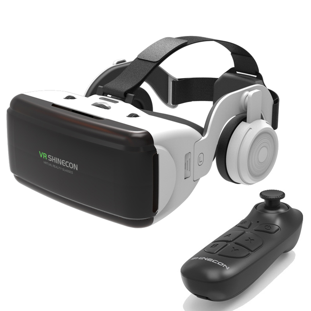 Smart VR Glasses Helmet with Headphone Video Game Binoculars VR Games Virtual Reality Glasses