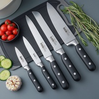 Vente en gros usine 2026 – Ensemble de couteaux de cuisine modernes multifonctions avec planche à découper et support