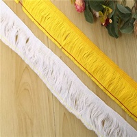 Bordure en dentelle à franges duveteuses de 7 cm pour écharpe de supporter de football, accessoire de décoration de vêtement, extra-dense, fabriqué en Chine, en stock
