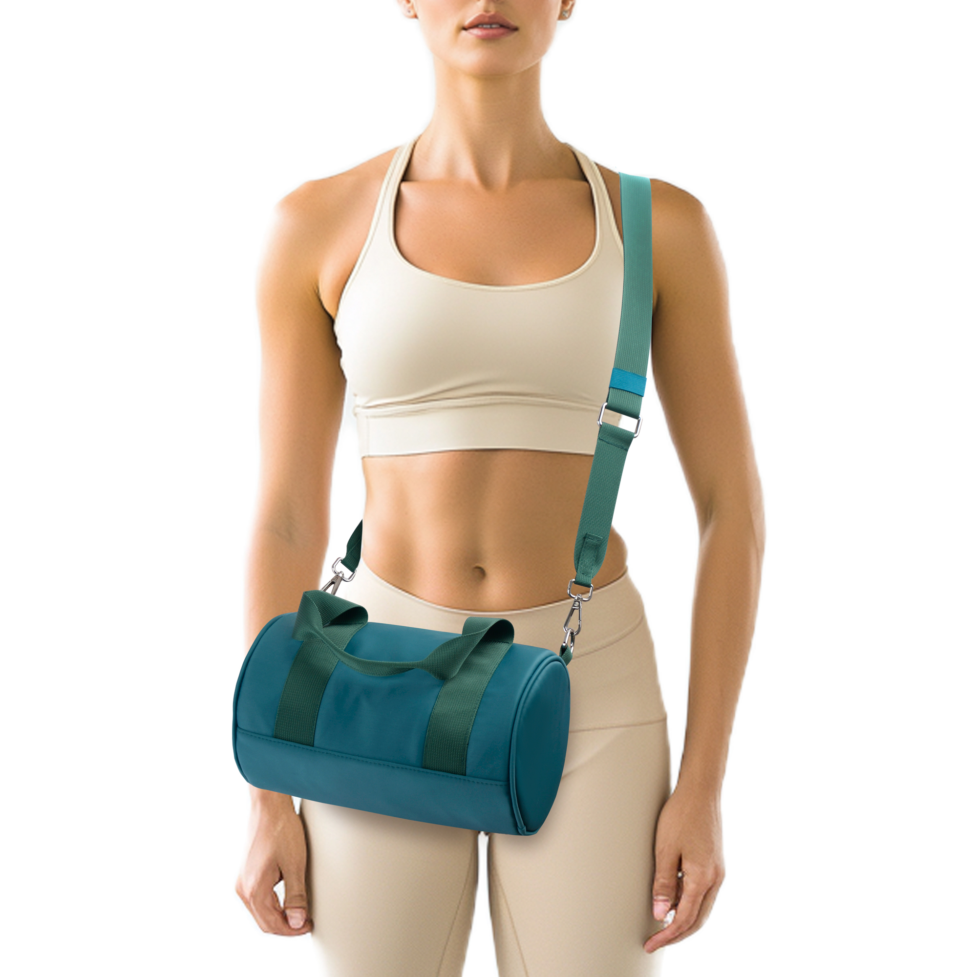 Mini Duffel Sports Gym Bag Cross-Body Shoulder