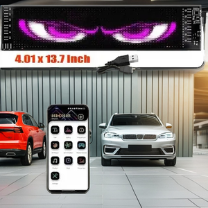 Écran LED dynamique « Devil Eye » avec contrôle par application, lumière d'avertissement programmable <span class=keywords><strong>pour</strong></span> pare-brise de <span class=keywords><strong>camion</strong></span>, panneau de texte DIY <span class=keywords><strong>pour</strong></span> modification de vitre de voiture - Product Image 3