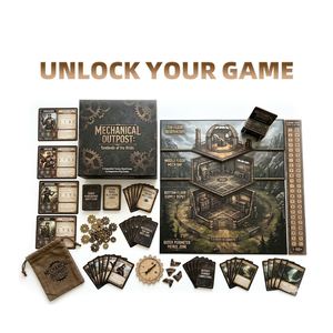 Jeu de société mécanique Outpost, jeu de cartes de stratégie avec miniatures et composants d'équipement pour 2 joueurs, divertissement éducatif - Product Image 2