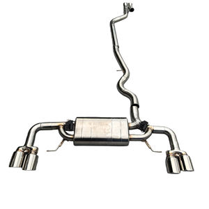 Escape para <span class=keywords><strong>BMW</strong></span> Serie 4 G22 <span class=keywords><strong>418i</strong></span> 420i 425i 428i 430i, Silenciador de Acero Inoxidable SS304 con Válvula, Sistema de Escape Catback con Control Remoto - Product Image 3