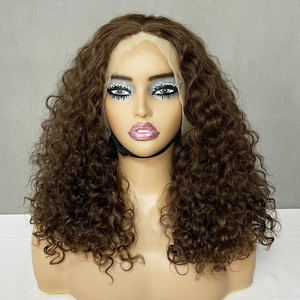 วิกผมลูกไม้ 13x4 รุ่น Luxury Curl ของ Fashion Trend SDD ทำจากผมแท้ ไม่หลุดร่วง ไม่พันกัน หนาแน่น วิกผมบ๊อบสำหรับผู้หญิงผิวสี - Product Image 1