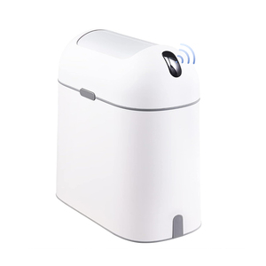 Elpheco 9L cảm biến thông minh Thùng rác có thể chống thấm nước chống mùi nhựa với bướm nắp cho phòng ngủ phòng khách - Product Image 1