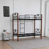 Lit superposé en fer moderne - Durable et écologique pour chambre à coucher, école, appartement