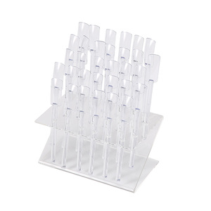 32 Tips Transparent Nail Polish Practice Display <b>Storage</b> <b>Box</b> Stick Z Shape Holder Salon Manicure Nail Art Showing Stand <b>Tool</b> - Product Image 5