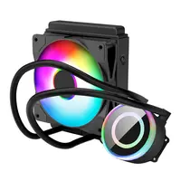 Iki Heatpipes ARGB su soğutma fanları 120mm sıvı soğutucu 4Pin sabit renk fan AIO soğutucu PC oyun kasası