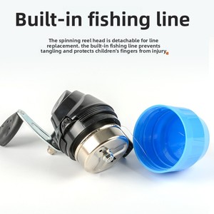 Set Canna da Pesca per Bambini di 4 Anni, Canna da Pesca per Gamberetti con Azione Ultra-Rigida, Mini Canna da Pesca - Product Image 3