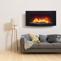 35 pouces ETL certificat Klarstein flamme décorative de luxe Kominek elektryczny cheminée électrique led murale
