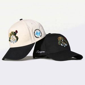 Gorra de Béisbol Personalizada al por Mayor, de 5 Paneles, con Visera Curva, Estructurada, Diseño Deportivo con Estampado de Leopardo/Puntos, Correa Ajustable, 100% Algodón - Product Image 1