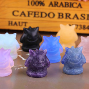 Statues de Gengar en cristal de 1 pouce, sculpture en opale, <span class=keywords><strong>petite</strong></span> figurine de <span class=keywords><strong>d</strong></span>émon, <span class=keywords><strong>d</strong></span>écoration de <span class=keywords><strong>chambre</strong></span>, cadeau <span class=keywords><strong>d</strong></span>'Halloween - Product Image 3
