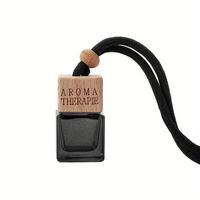 Bouteille de parfum noir 8ml pour voiture, diffuseur d'huiles essentielles, ornement vide suspendu, quantité minimale de commande 100 pièces, 1 pièce