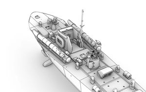 3D 인쇄 키트 1/20 HMS MTB 234 모터 어뢰 보트 <span class=keywords><strong>RC</strong></span> 키트 - Product Image 3