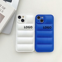 Pour iphone Coques de téléphone portable 11 13 12 14 pro Veste Marque de mode pour iphone 15 Pro Plus Puffer Case