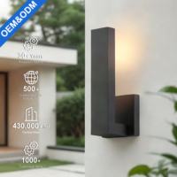 Applique murale LED contemporaine étanche base en aluminium longue bande utilisation intérieure/extérieure parc paysages jardins mur d'appoint 3000K