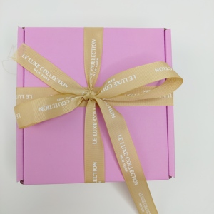 Cinta de Raso Personalizada con Logotipo, Serigrafía, para Envolver Regalos, Estampada en Relieve, Reciclada, 100% Poliéster, con Logotipo de Marca - Product Image 1