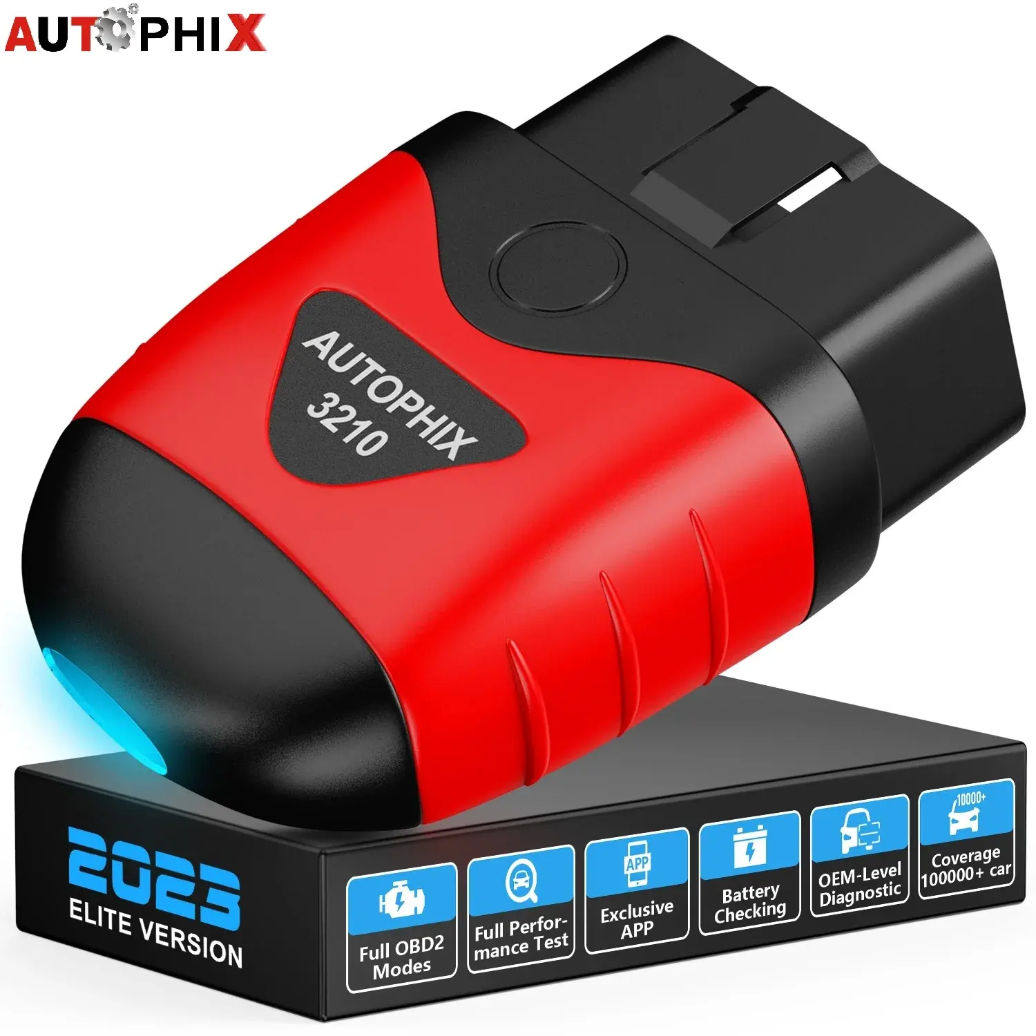 AUTOPHIX 3210 Wireless OBD2 Scanner Car Code Reader OBD 2 Diagnostic Scan Tools Battery Test Alarm Setting Performance Test