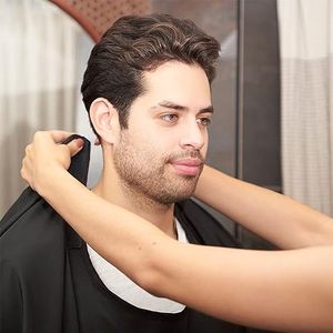 Logo personalizzato barbiere mantello con 2 ventose e gancio accessori <span class=keywords><strong>barba</strong></span> bavaglino <span class=keywords><strong>barba</strong></span> acchiappa <span class=keywords><strong>barba</strong></span> per rasatura e rifilatura - Product Image 4