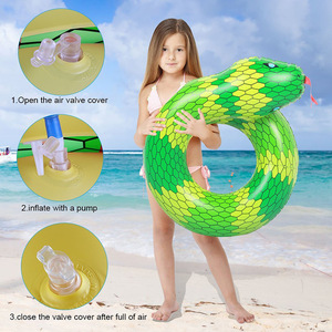 Flotador Inflable con Forma de Serpiente de 100 cm, Diseño Novedoso para Niños, Juego Acuático - Product Image 2