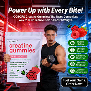 Gummies de créatine monohydrate 4 <span class=keywords><strong>mg</strong></span> OEM/ODM, gummies de créatine énergisants, suppléments de créatine en poudre - Product Image 1