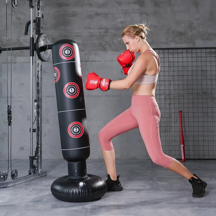 इनडोर खेल उपकरण पेशेवर मुक्केबाजी बैग Saco डे Boxeo डिजिटल Inflatable 155Cm पंचिंग बैग