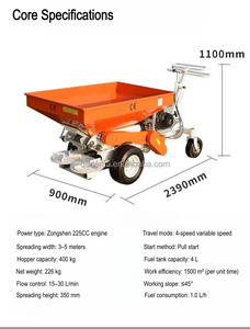 Duwtype motor aangedreven meststrooier, goedkope loop-achter meststrooier voor korrelmest, kleine mini-akker organische meststrooier - Product Image 5
