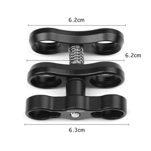 Penjepit Kamera Bawah Air CNC Aluminium Alloy Ringan dengan Klip Kupu-kupu Ganda untuk <span class=keywords><strong>Insta360</strong></span> ONE <span class=keywords><strong>R</strong></span>/X4/X5 - Product Image 2