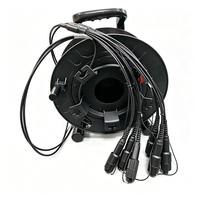 Bobines de câble blindé tactique LC-LC 4/8 cœurs de 100m, 200m, 300m avec protections pour les extrémités pour la production en direct