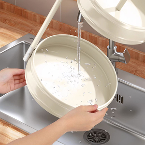 Portaspezie rotondi rotondi da <span class=keywords><strong>cucina</strong></span> a 2 livelli 360 rotante per piatto portatevola olio aceto scaffale per soggiorno - Product Image 2