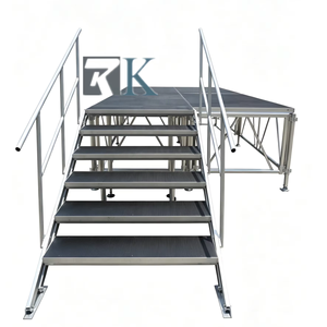 เวทีปรับระดับได้ โครงสร้างอลูมิเนียมอัลลอยแบบโมดูลาร์ พร้อมแท่นแสดงสินค้าแบบ Truss ที่ปรับแต่งได้ - Product Image 1