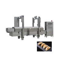 Friteuse à huile continue pour la friture, ml, appareil industriel pour la friture des Chips, pommes de terre et chips au gaz