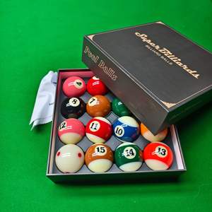 Juego de Bolas de Billar Super Billiards de 57.2mm, Resina Fenólica, para Billar Americano - Product Image 1