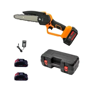 Tronçonneuse sans fil 6 pouces avec batterie et chaînes supplémentaires pour outils de jardin - Product Image 4