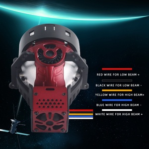 SANVI 160W 6000K A13MAX Bi LED Laser Projector Lens Headlights for Car Motor Head Light Upgrading Retrofit Kits - Product Image 4