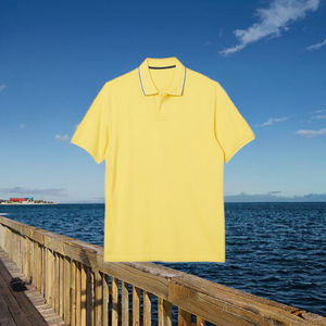 Prix d'usine en gros – T-shirts polo 100 % coton pour hommes, haute qualité, doux, respirant, personnalisable, imprimé, décontracté, uni, confortable - Product Image 3