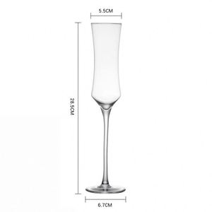 Custom Cheap Bulk Crystal Glass <strong>Champagne</strong> Glasses <strong>Flutes</strong> for Wedding With Rose Gold Silver Rim Copper White Black Cup <strong>Flute</strong> Set - Product Image 4