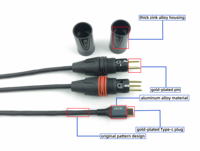 Câble adaptateur USB Type-C vers XLR mâle, connecteurs plaqués or épais, gaine tressée, résolution 4K pour ordinateur, audio de voiture, microphone