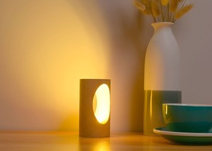 Hot Sale Modern Wooden Minimalist Bedside Sleeping LED Table <b>Light</b> Lamp for Bedroom Home Decor - Product Image 3